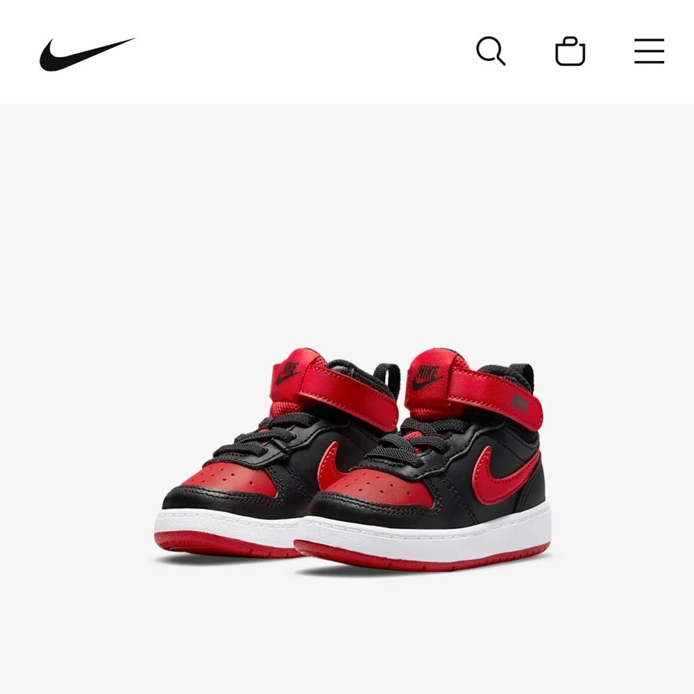 Nike Mid Court 2 Borough Red/Black Sneakers